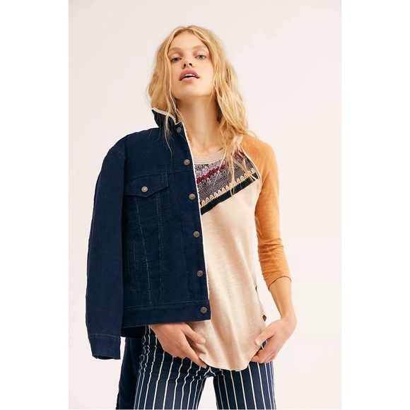 WE THE FREE PEOPLE Spring Bound Long Sleeve Calm Sand Combo - Picture 3 of 7